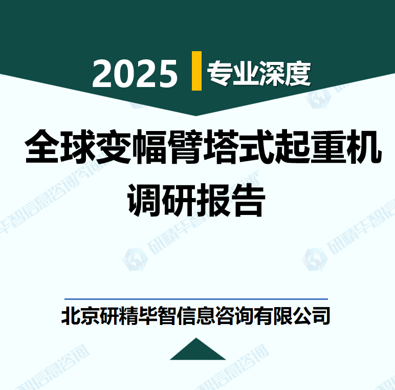 全球變幅臂塔式起重機行業(yè)數據及市場調研分析報告